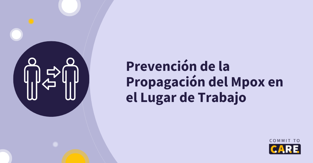 esp - prevencion-mpox-lugar-trabajo Imagen que lee “Prevención de la Propagación del Mpox en el Lugar de Trabajo”