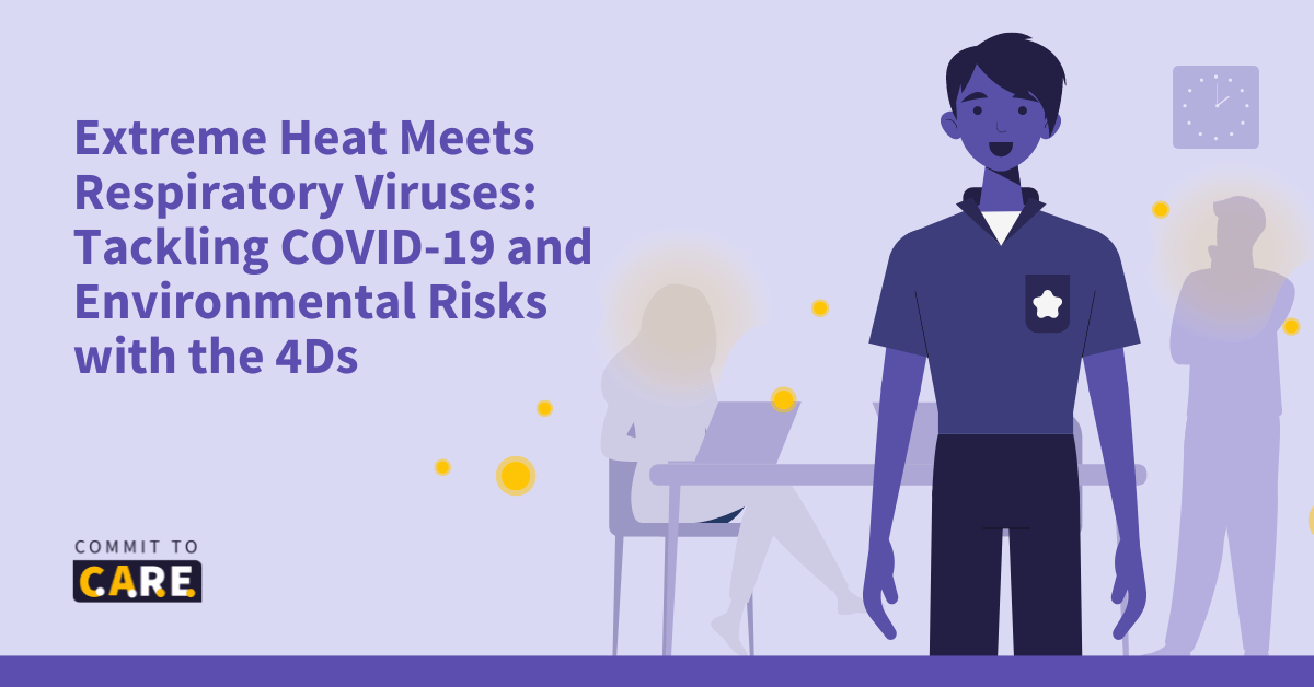 C2C - November 2023-10-6 - EN (2) Image reading “Extreme Heat Meets Respiratory Viruses: Tackling COVID-19 and Environmental Risks with the 4Ds”